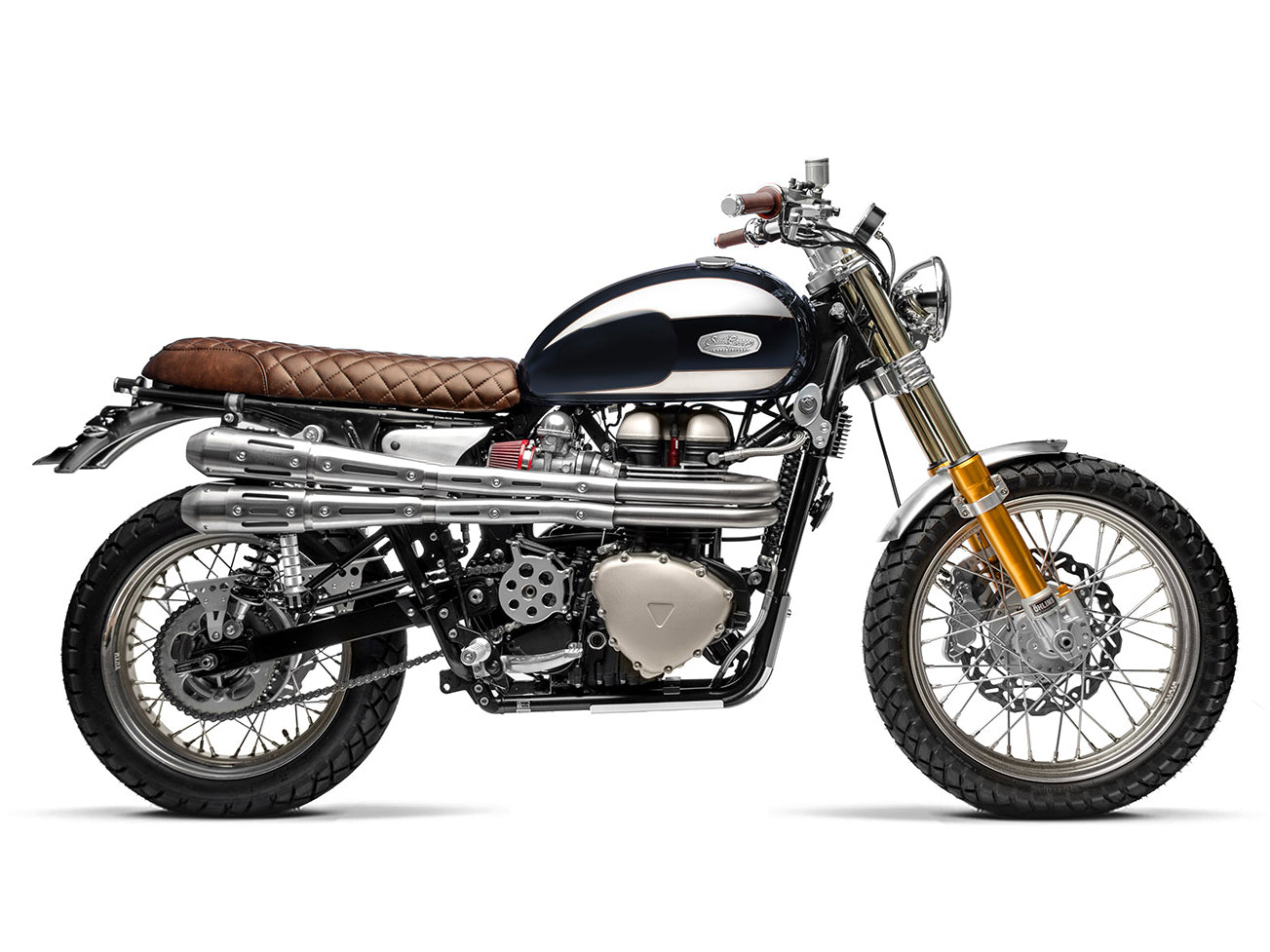 SPARK GTR8802 Triumph Scrambler 900 (04/16) Full Exhaust System "Custom Works"