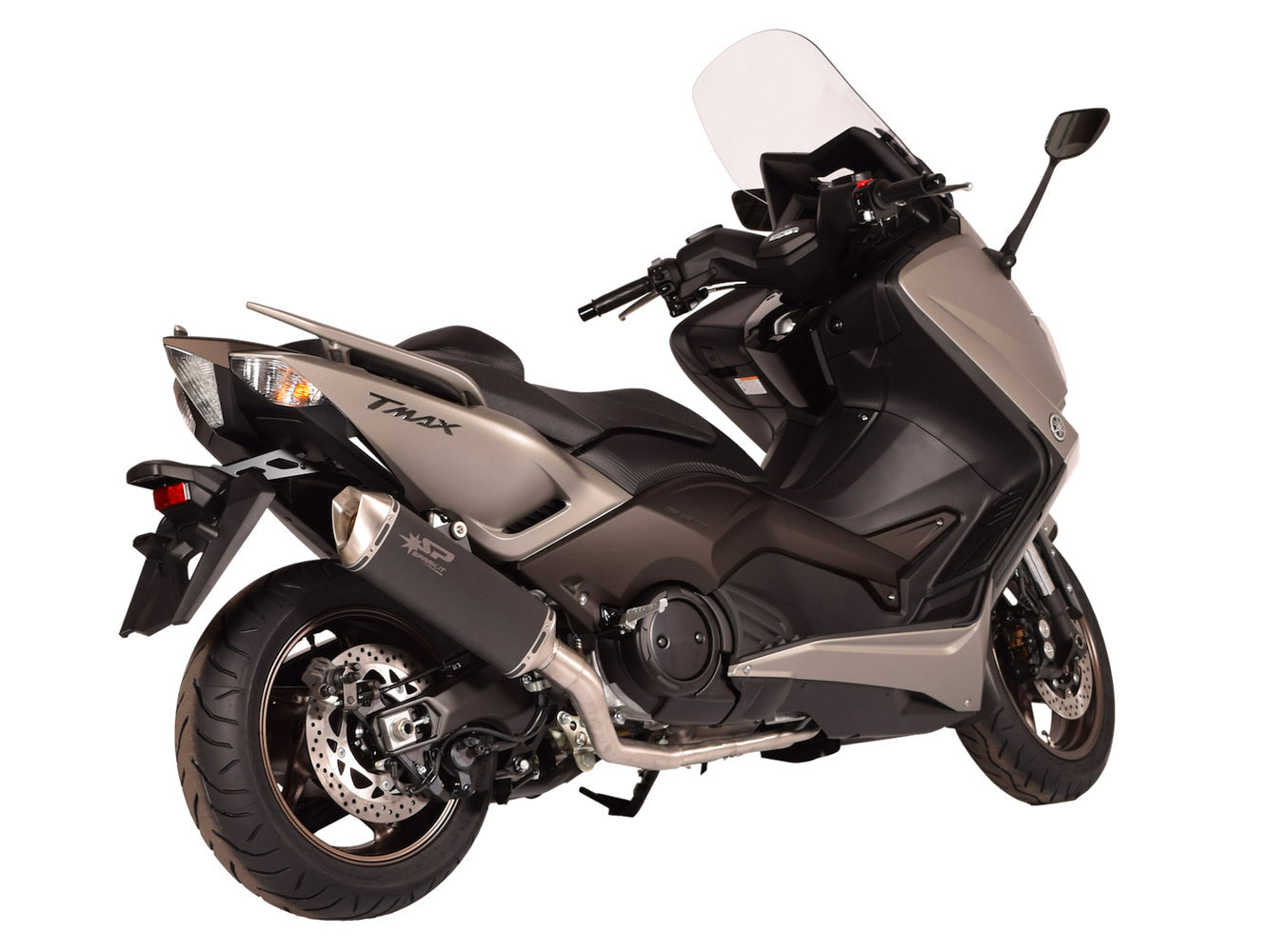 SPARK GYA8807 Yamaha TMAX 500 (00/07) Full Exhaust System "Force" (EU homologated; dark)