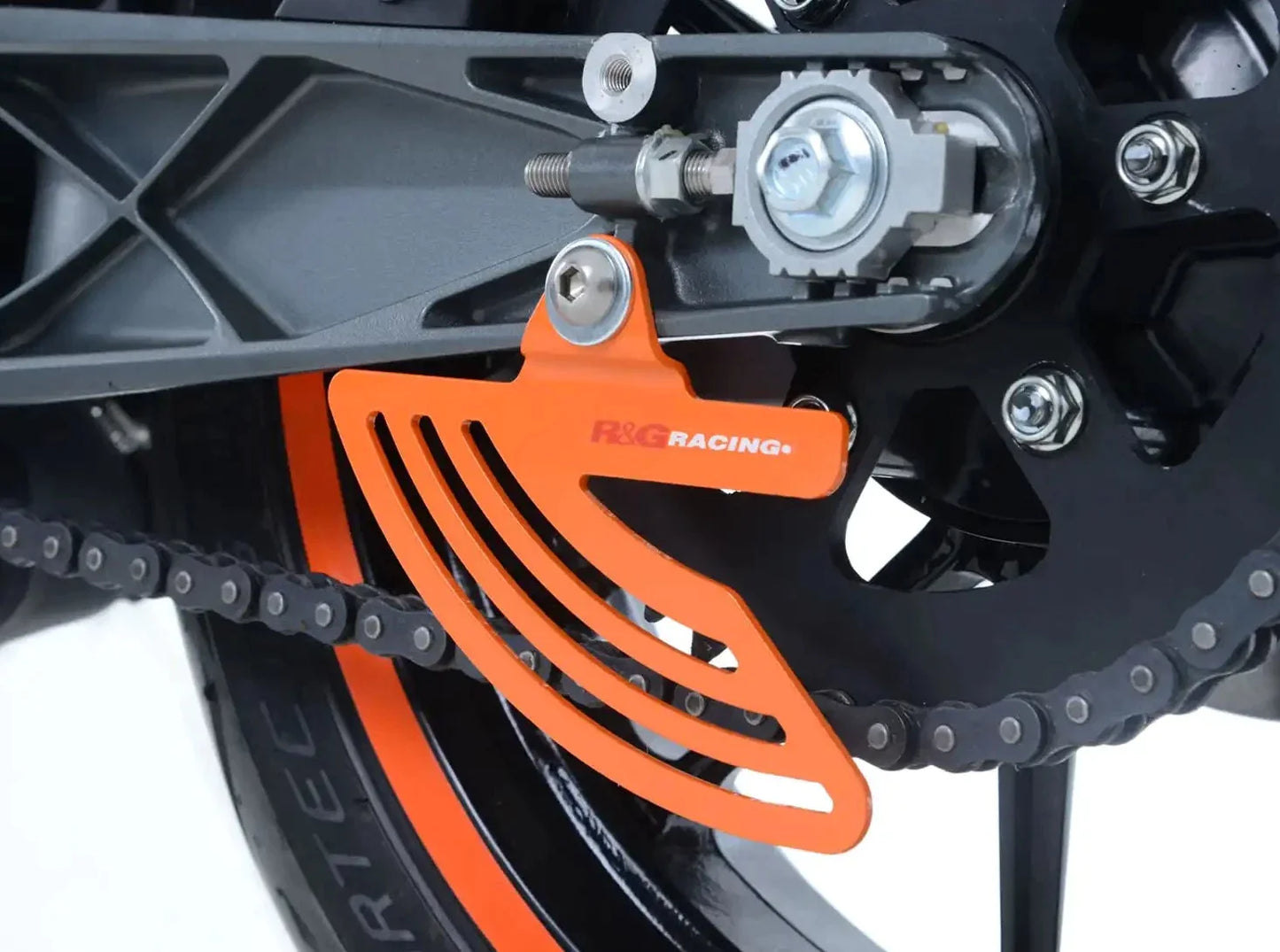 TG0011 - R&G RACING Husqvarna / KTM RC Toe Chain Guard – Accessories in the 2WheelsHero Motorcycle Aftermarket Accessories and Parts Online Shop