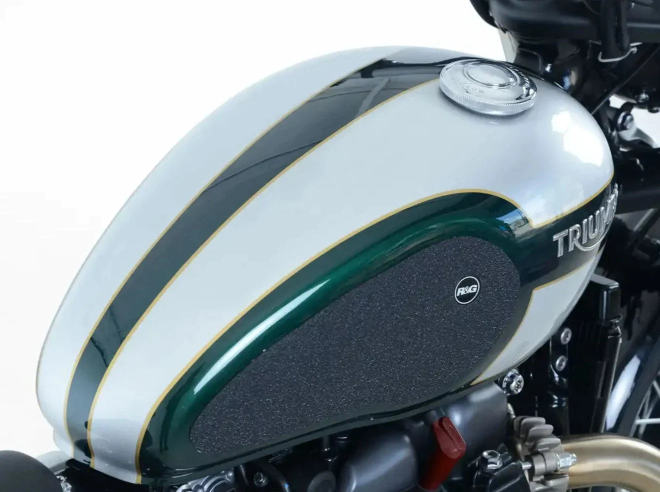 EZRG812 - R&G RACING Triumph Bonneville Bobber (17/19) Fuel Tank Traction Grips – Accessories in the 2WheelsHero Motorcycle Aftermarket Accessories and Parts Online Shop