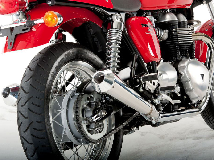 QD EXHAUST Triumph Thruxton Dual Slip-on Exhaust "MaXcone" (EU homologated) – Accessories in MotoDeal – Motorcycle Accessories and Parts Online Shop