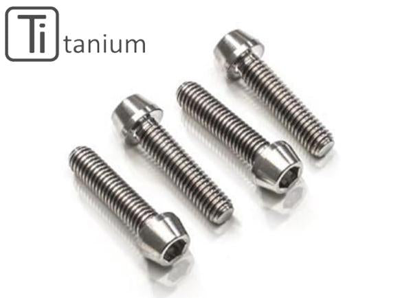 KV396X - CNC RACING Ducati Titanium Handlebar Clamp Bolts (M8x35)