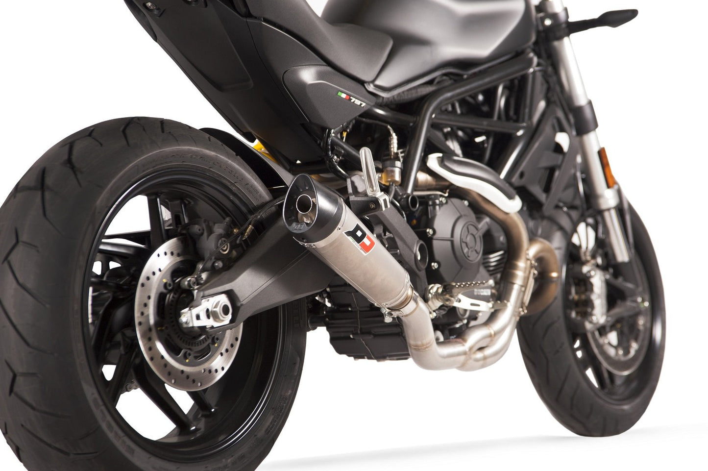 QD EXHAUST Ducati Monster 797 Semi-Full Exhaust System "Tri-cone"