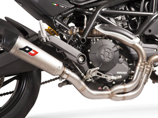 QD EXHAUST Ducati Monster 797 Semi-Full Exhaust System "Tri-cone"