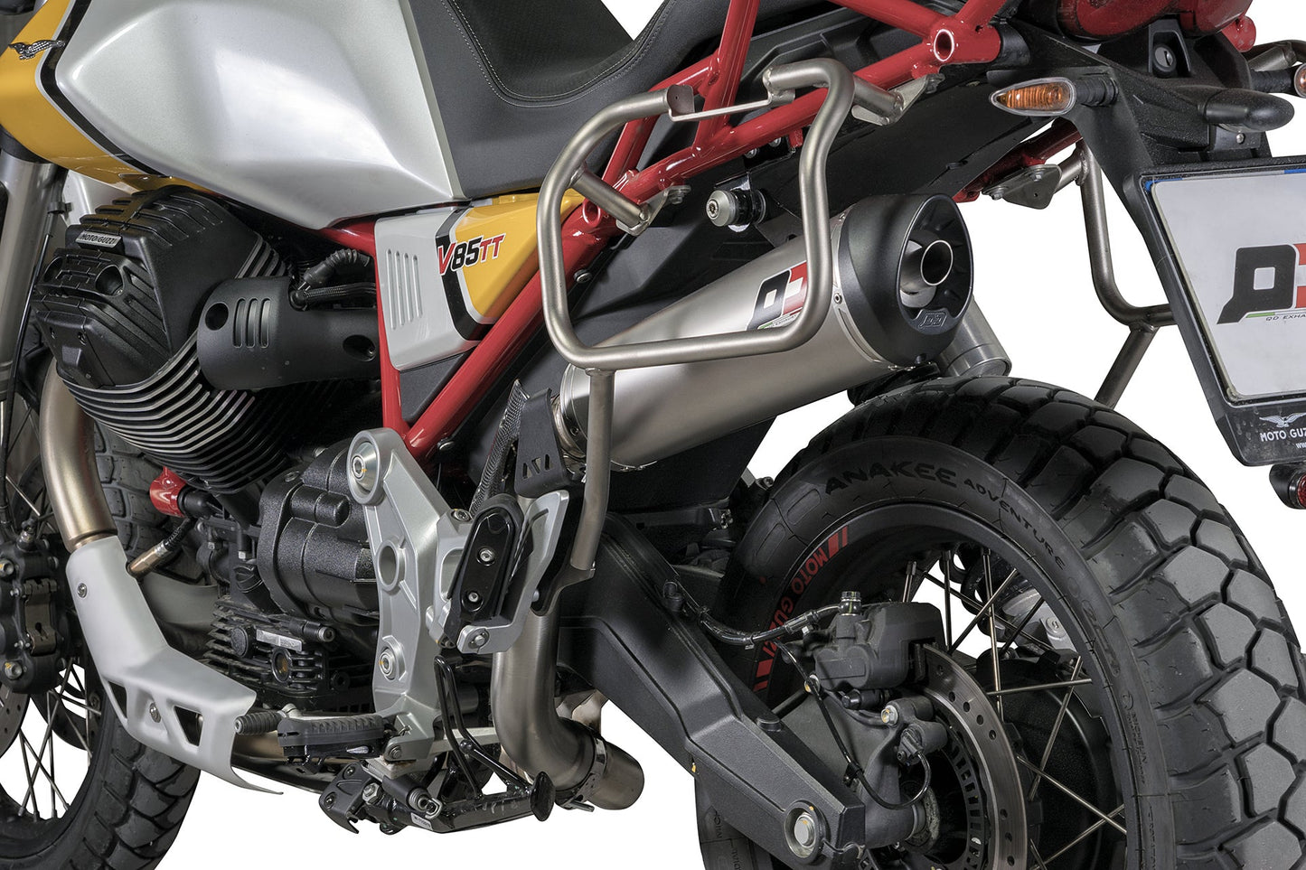 QD EXHAUST Moto Guzzi V85 TT Slip-on Exhaust "Tronco-Cono" (EU homologated)