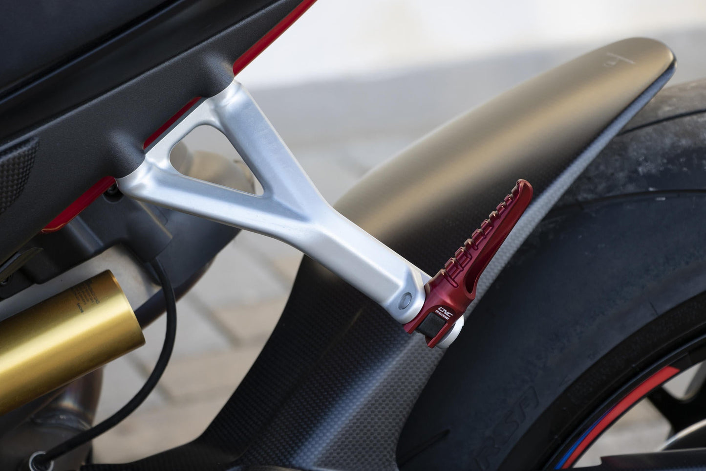 PC124 - CNC RACING Ducati Panigale / Streetfighter Passenger Footpegs