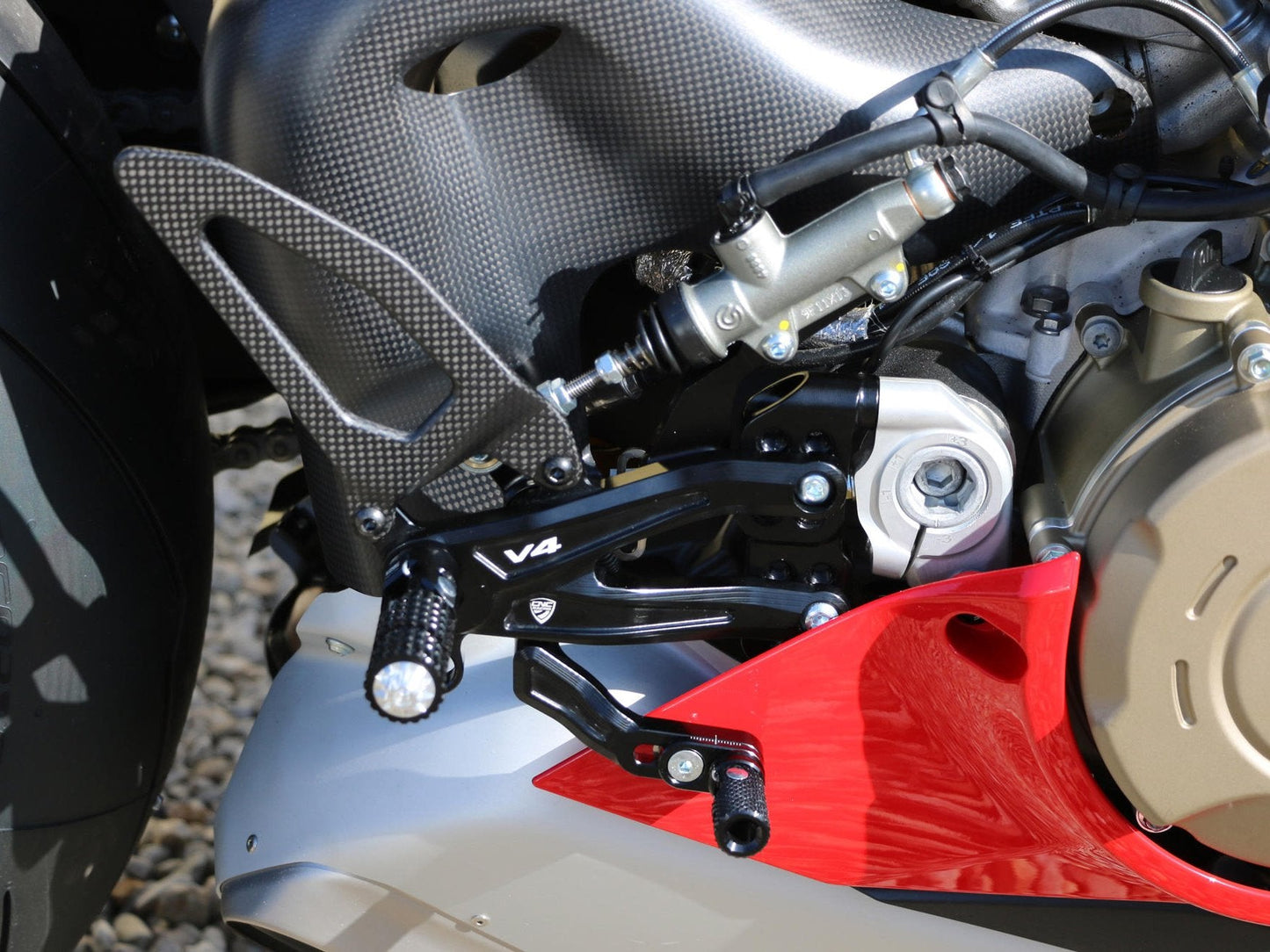 PE408 - CNC RACING Ducati Panigale V4R Adjustable Rearset "RPS"