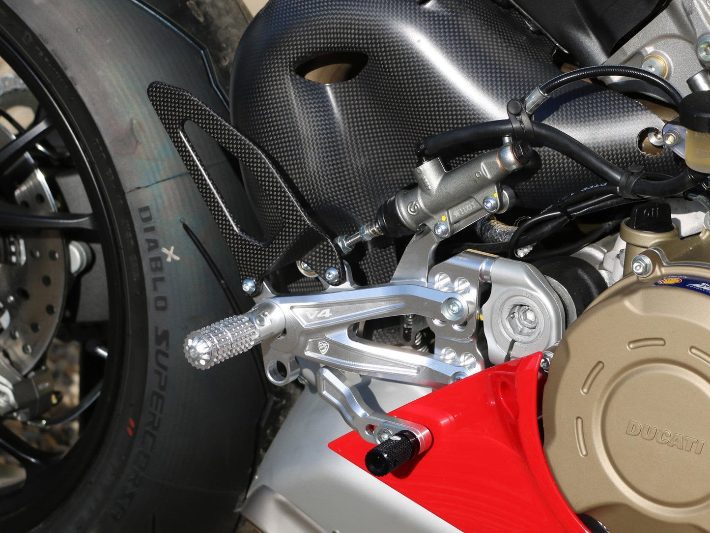 PE408 - CNC RACING Ducati Panigale V4R Adjustable Rearset "RPS"