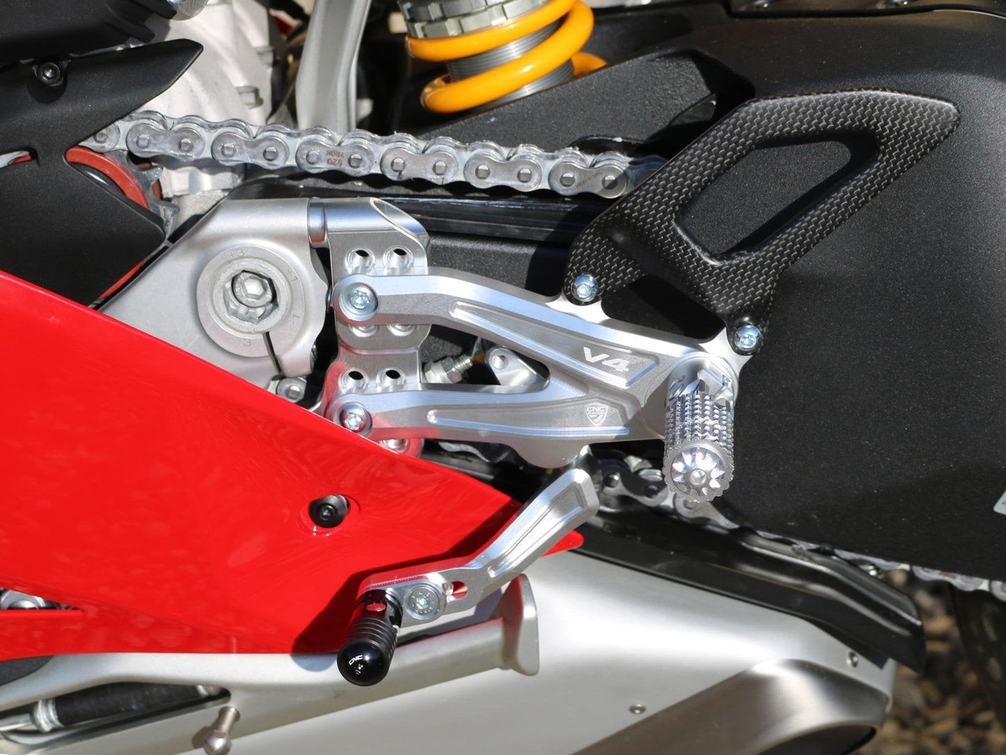 PE408 - CNC RACING Ducati Panigale V4R Adjustable Rearset "RPS"