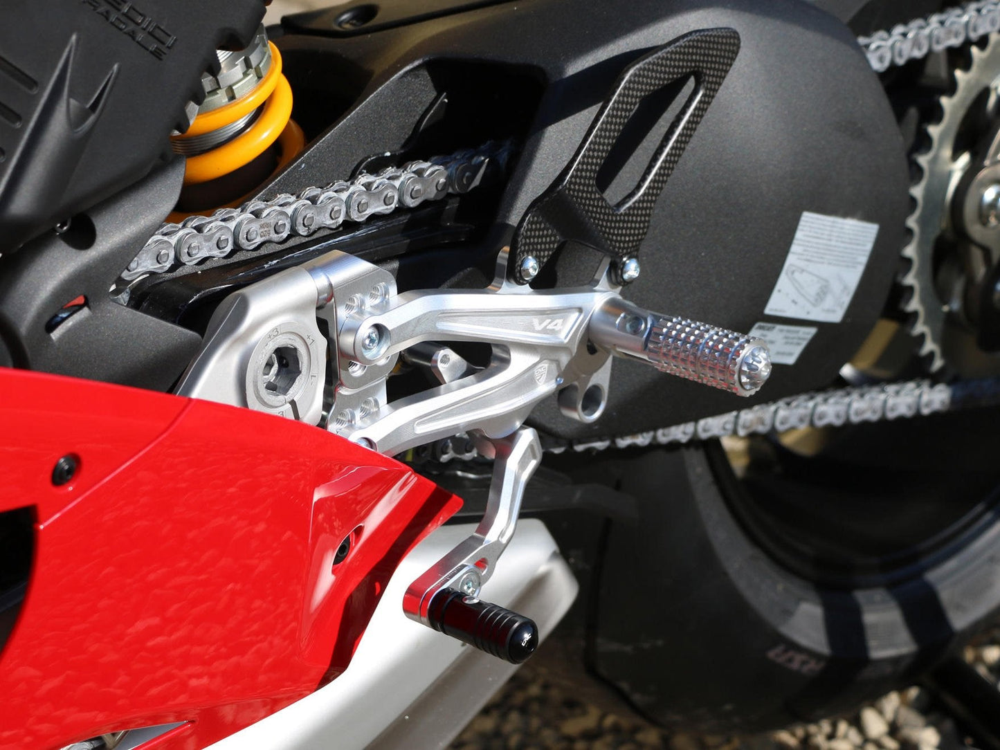 PE408 - CNC RACING Ducati Panigale V4R Adjustable Rearset "RPS"