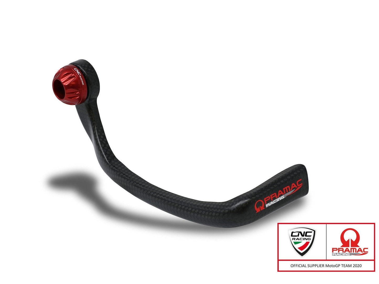 PL150PR - CNC RACING Carbon Racing Brake Lever Guard (Pramac edition; including Ø 13-20 mm adapter)