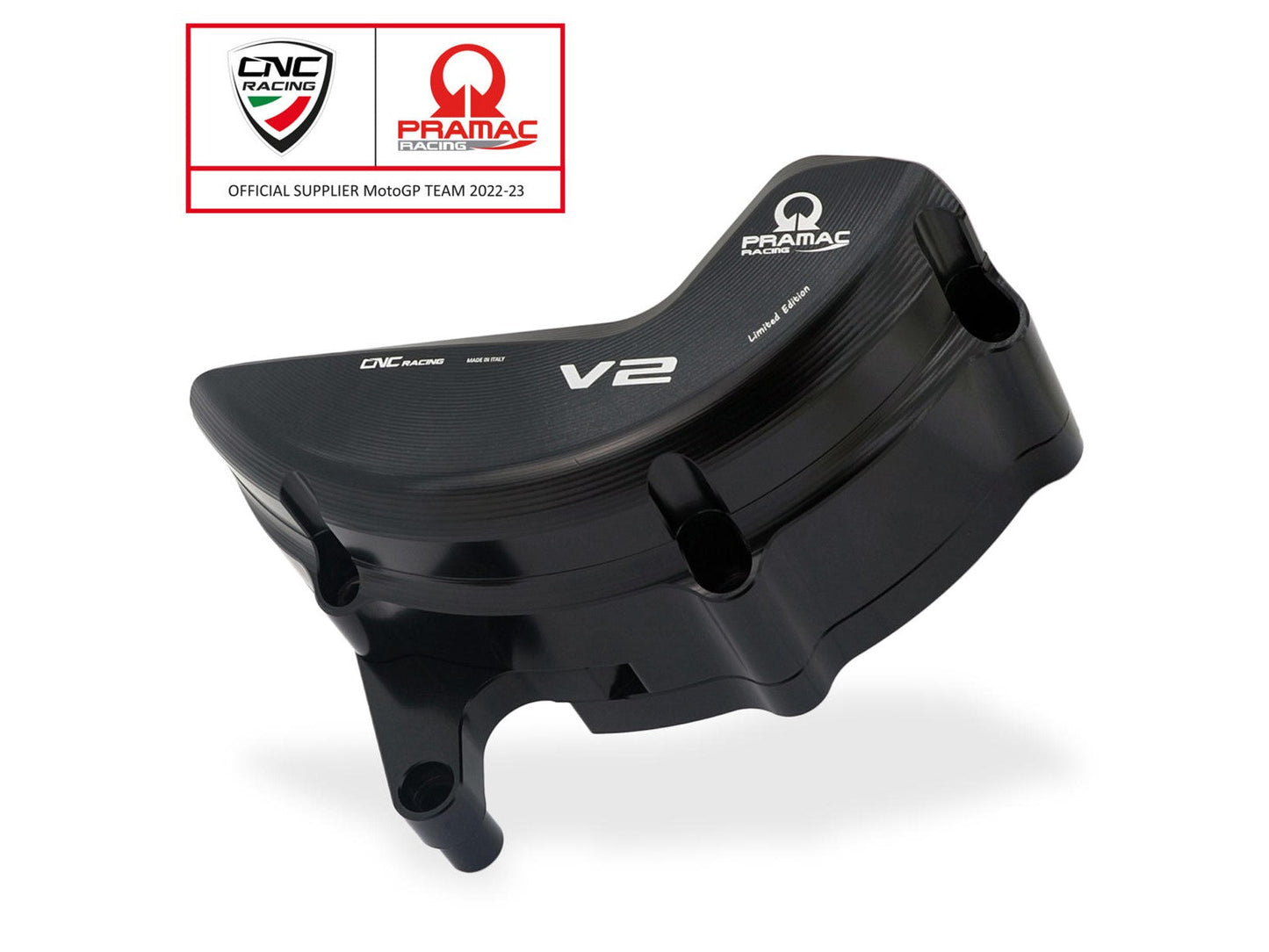 PR323PR - CNC RACING Ducati Streetfighter V2 (2022+) Generator Cover Protector (Pramac edition)