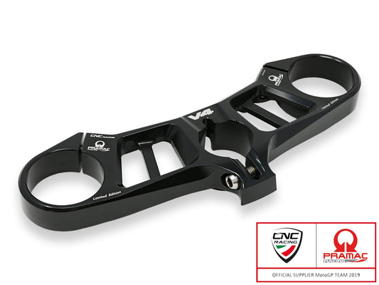 PST15PR - CNC RACING Ducati Panigale V4 Triple Clamps Top Plate (Pramac edition)