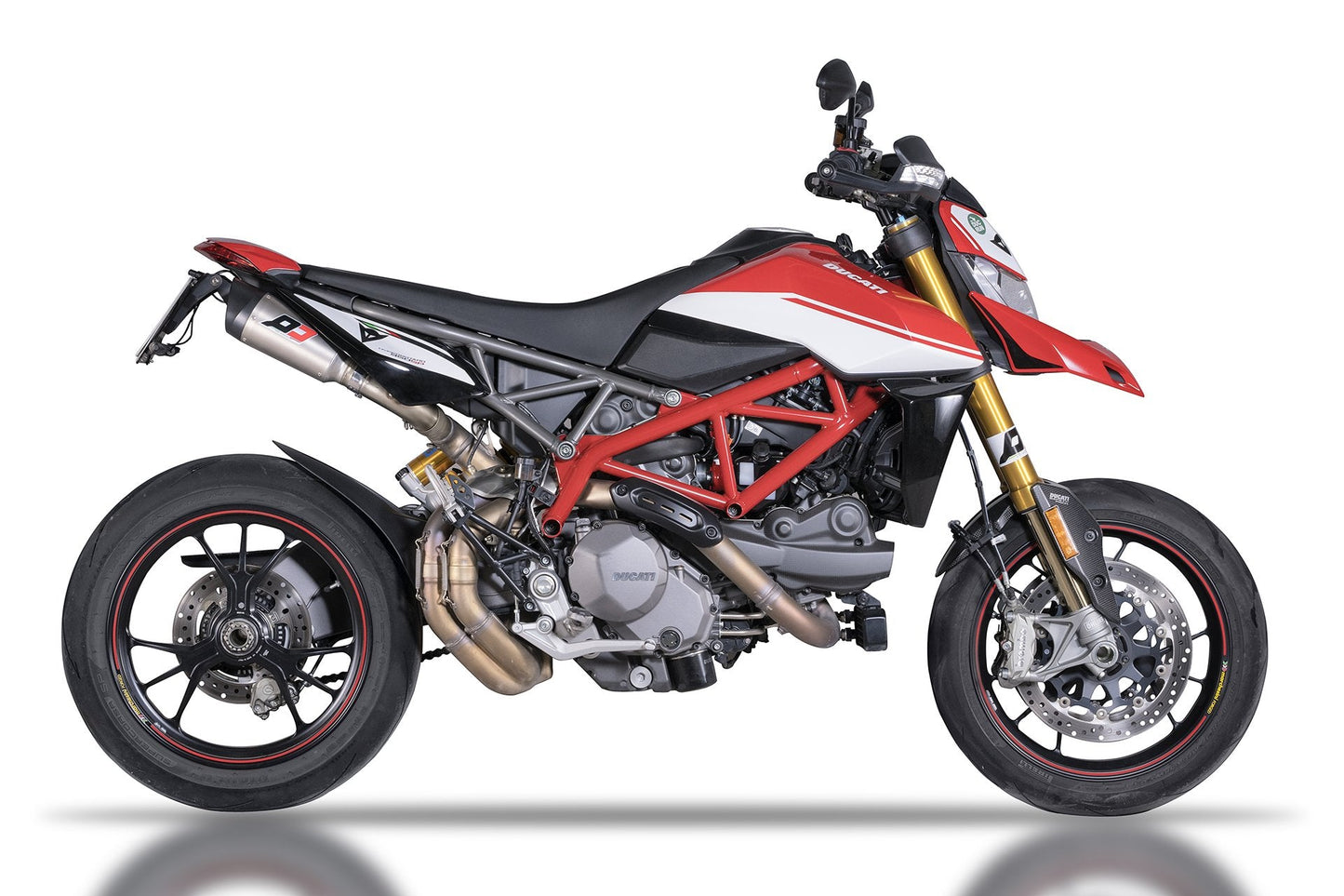 QD EXHAUST Ducati Hypermotard 950 Slip-on Exhaust "Twin Gunshot" (EU homologated)