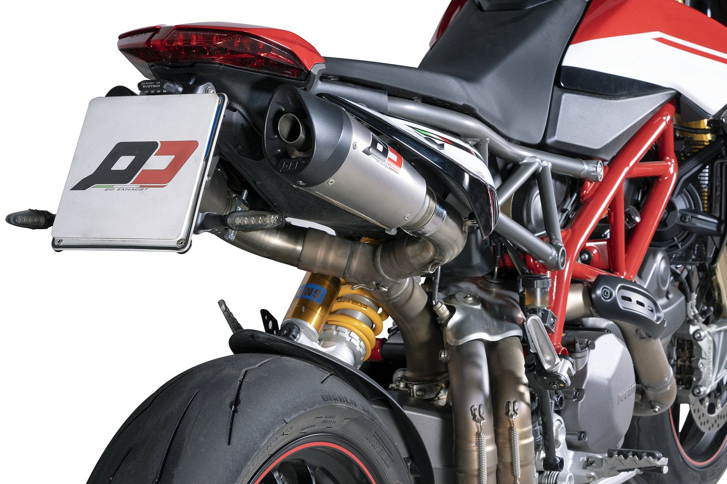 QD EXHAUST Ducati Hypermotard 950 Slip-on Exhaust "Twin Gunshot" (EU homologated)