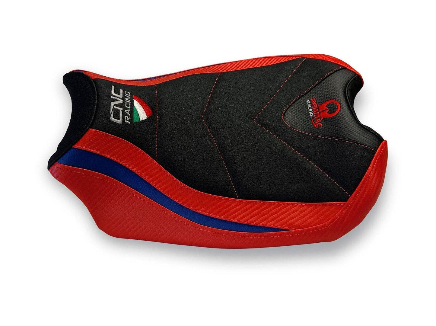 SLD01PR - CNC RACING Ducati Panigale V4 Ultragrip Seat Cover (Pramac edition)