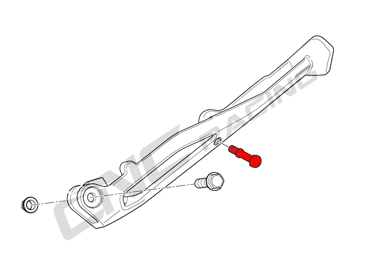 STA01 - CNC RACING Ducati Panigale V4 / Streetfighter Side Stand Pin