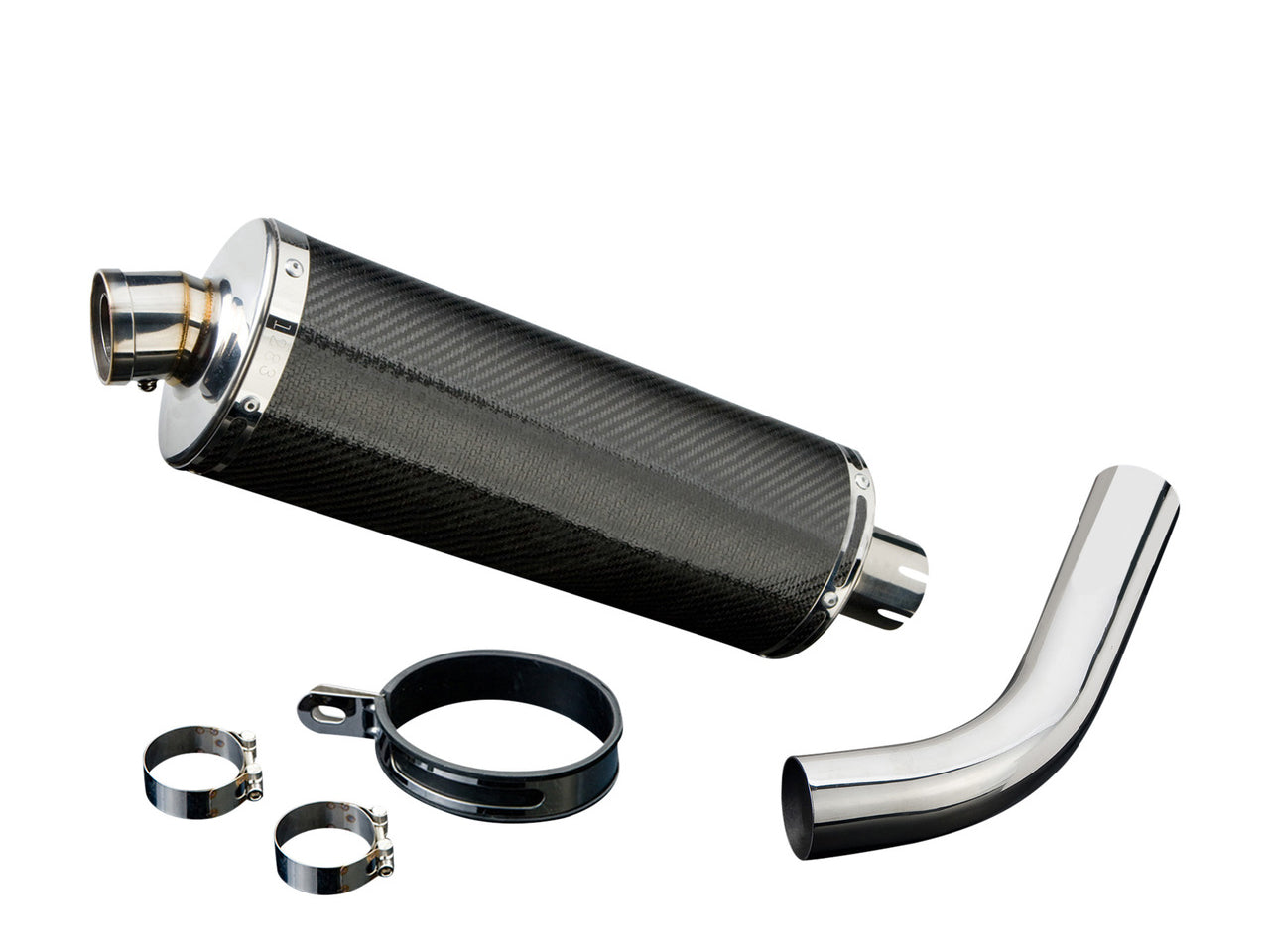 DELKEVIC Honda VFR800 Interceptor (98/01) Full Exhaust System with Stubby 14" Carbon Silencer