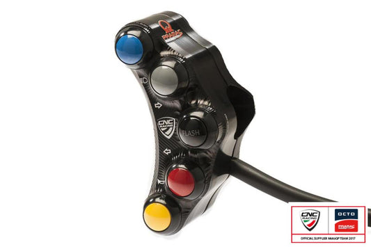 SWD08PR - CNC RACING Ducati Superbike 1098/1198/848 7 Buttons Left Handlebar Switch (Pramac edition; street)