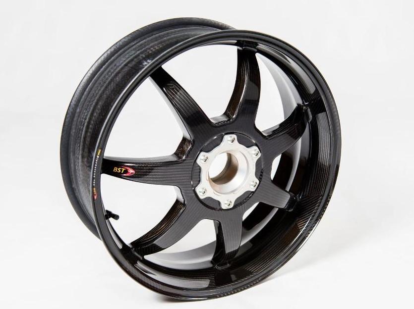 BST MV Agusta F4 (00/08) Carbon Wheels Set "Mamba TEK" (front & offset rear, 7 straight spokes, silver hubs)