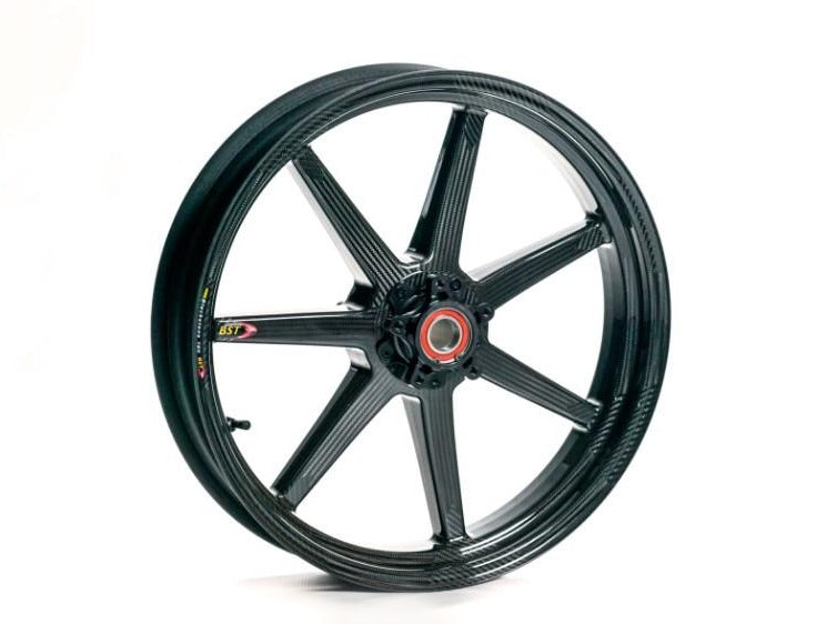 BST Ducati Multistrada 1260/1200 Carbon Wheels Set "Mamba TEK" (front & offset rear, 7 straight spokes, black hubs) – Accessories in the 2WheelsHero Motorcycle Aftermarket Accessories and Parts Online Shop