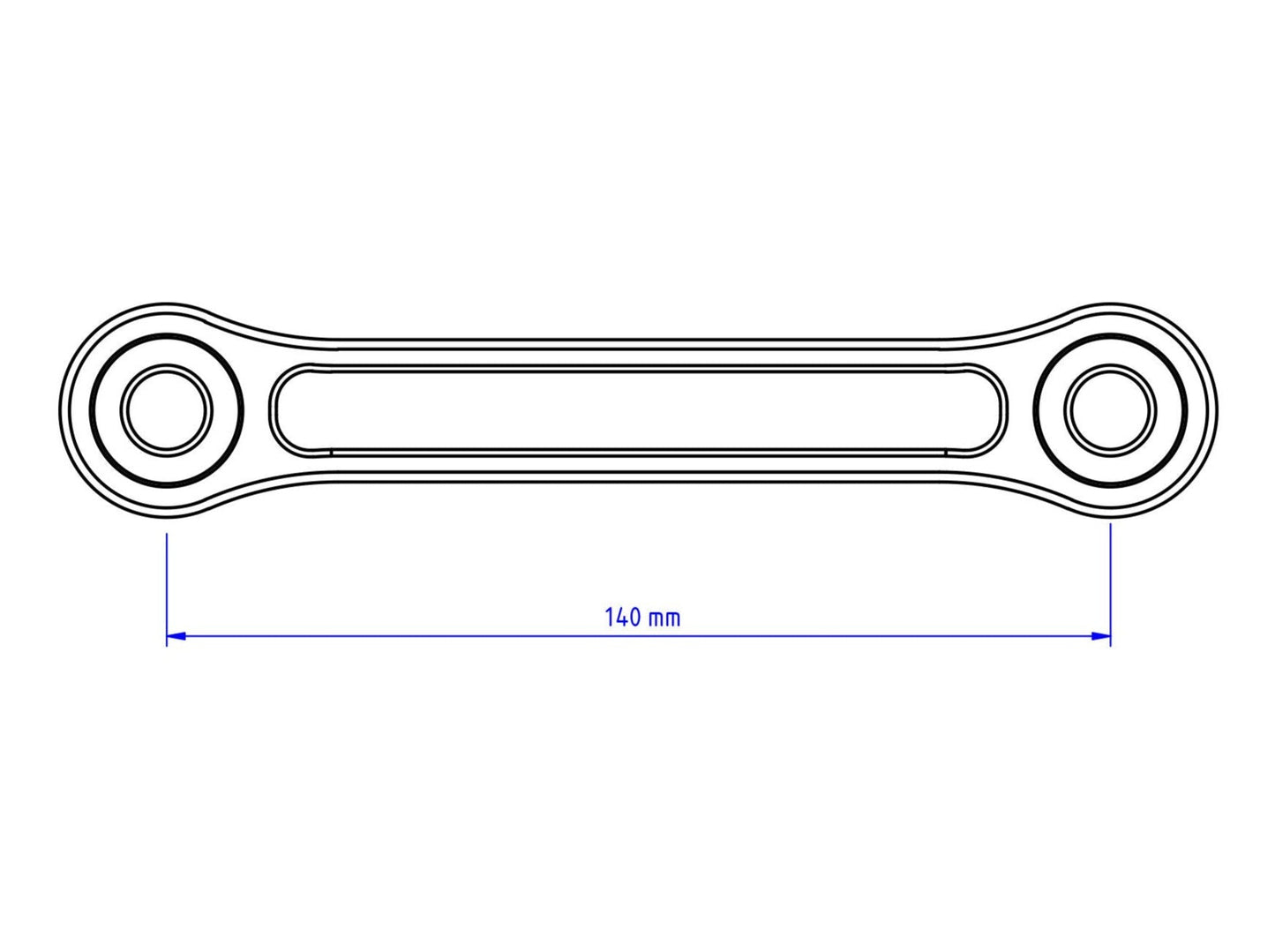 TR100 - CNC RACING Ducati Panigale V4 / Streetfighter Rear Shock Absorber Tie Rods