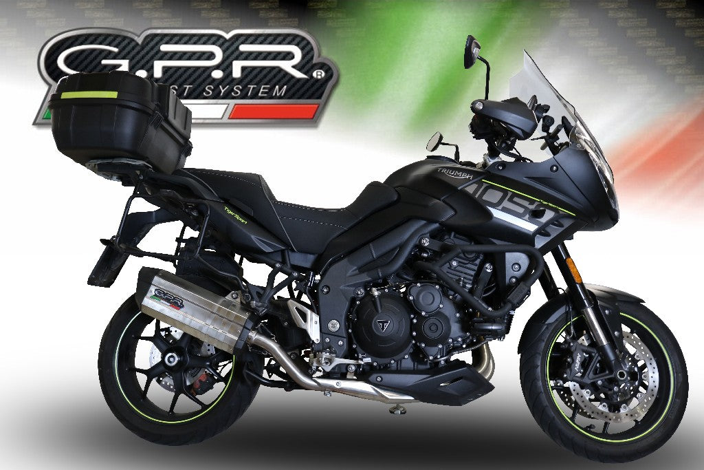 GPR Triumph Tiger 1050 Sport (2017 – ) Slip-on Exhaust "Sonic Titanium" (EU homologated)