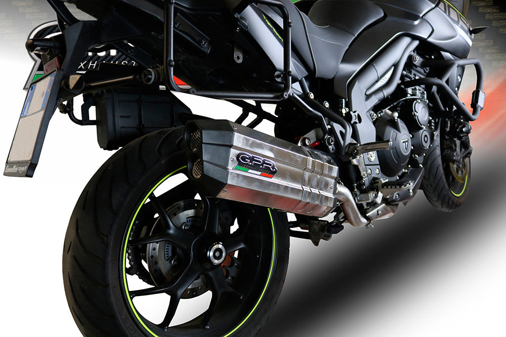 GPR Triumph Tiger 1200 (12/16) Slip-on Exhaust "Sonic Inox" (EU homologated)