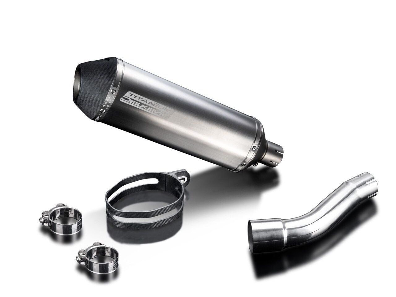 DELKEVIC Honda CMX300/500 Rebel Slip-on Exhaust 13.5" X-Oval Titanium