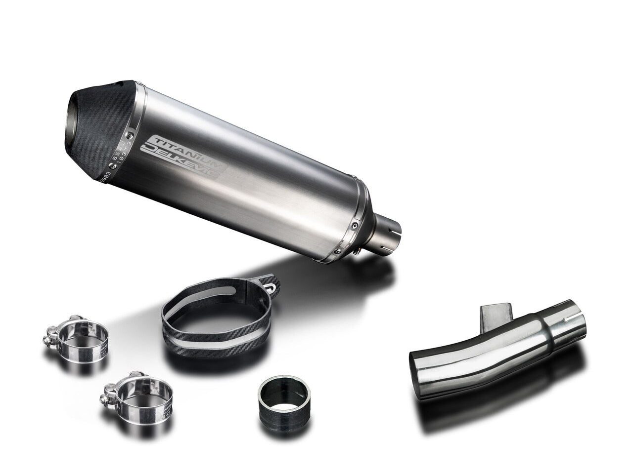 DELKEVIC Honda NC700 / NC750 (12/19) Slip-on Exhaust 13.5" X-Oval Titanium