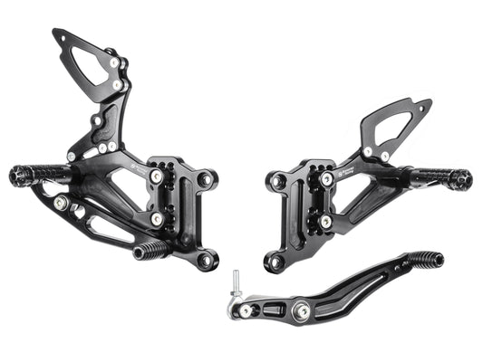 Y001 - BONAMICI RACING Yamaha YZF-R1 (02/03) Adjustable Rearset – Accessories in the 2WheelsHero Motorcycle Aftermarket Accessories and Parts Online Shop