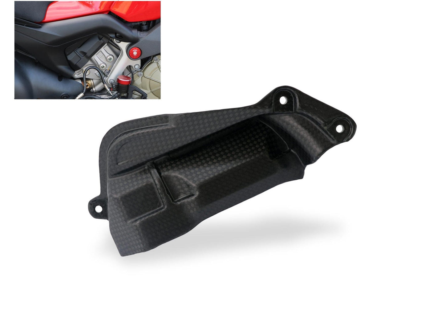 ZA311 - CNC RACING Ducati Panigale V4 / Streetfighter (2018+) Carbon Rear Cylinder Head Cover (right)