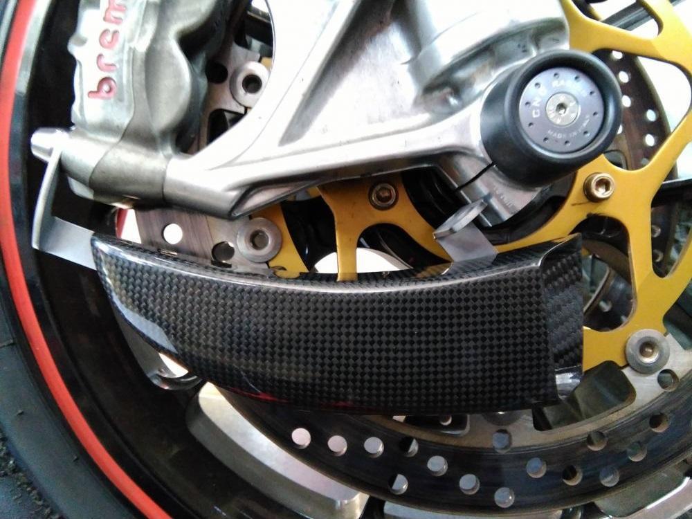 ZA701 - CNC RACING Ducati Monster / Multistrada Carbon Front Brake Cooling System "GP Ducts"