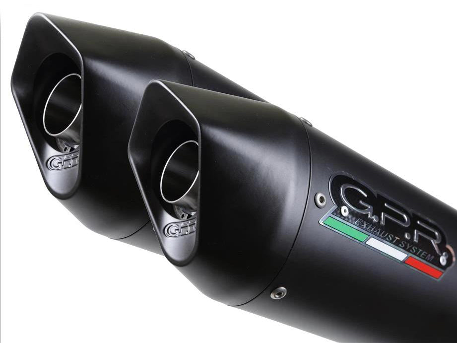 GPR Aprilia Tuono V2 Dual Slip-on Exhaust "Furore Nero" (EU homologated)