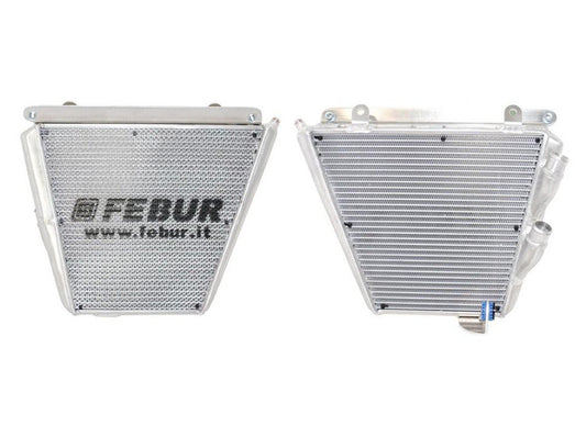 FEBUR Kawasaki Ninja 400 Additional Racing Water Radiator Evo (With silicon hoses)