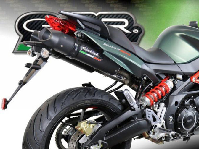 GPR Aprilia Shiver 900 Dual Slip-on Exhaust "Furore Nero"