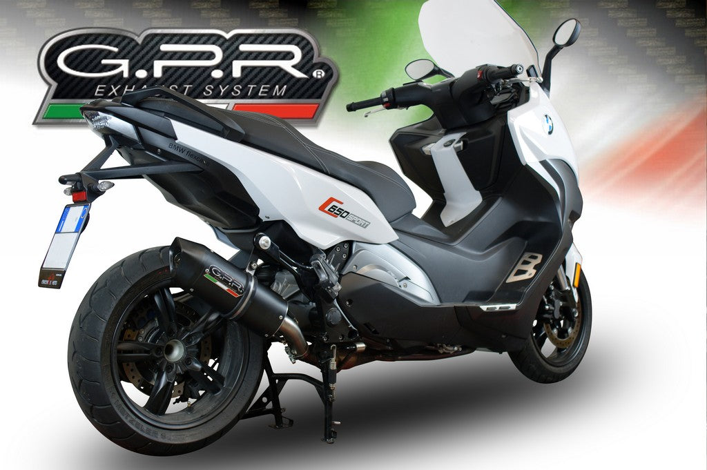 GPR BMW C650 Sport Slip-on Exhaust "Furore Evo 4 Nero" (EU homologated)