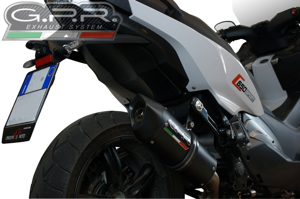 GPR BMW C650 Sport Slip-on Exhaust "Furore Evo 4 Nero" (EU homologated)