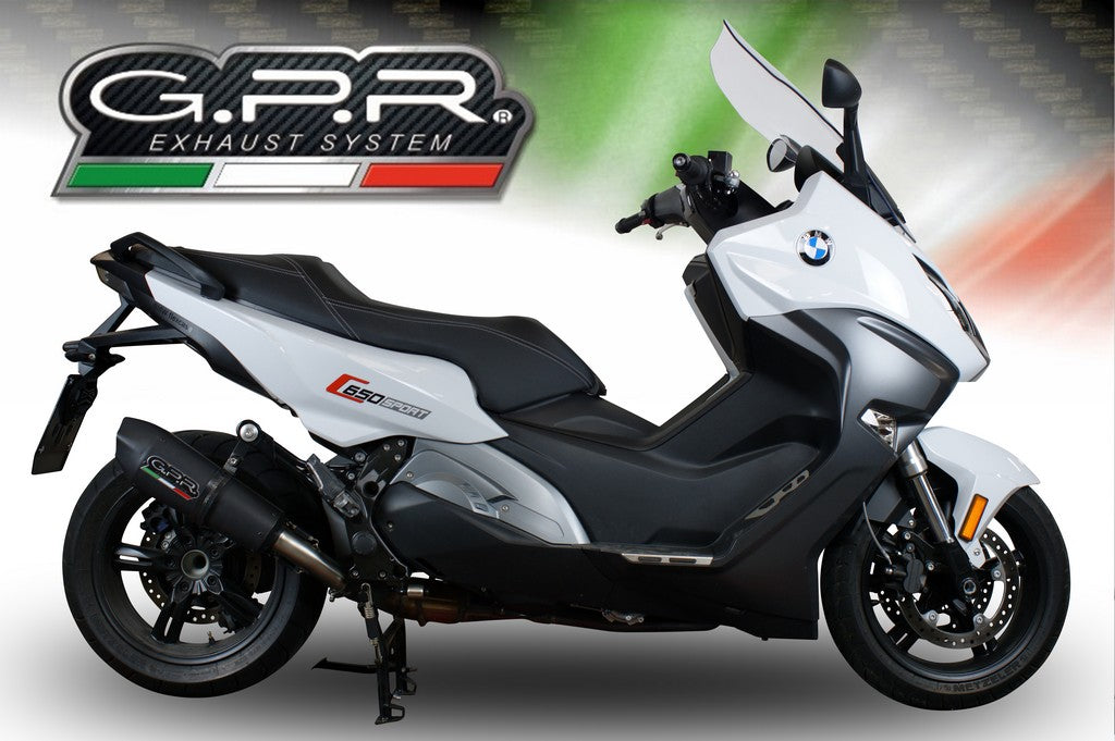 GPR BMW C650 Sport Slip-on Exhaust "GP Evo 4 Black Titanium" (EU homologated)