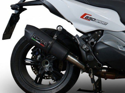 GPR BMW C650 Sport Slip-on Exhaust "GP Evo 4 Black Titanium" (EU homologated)