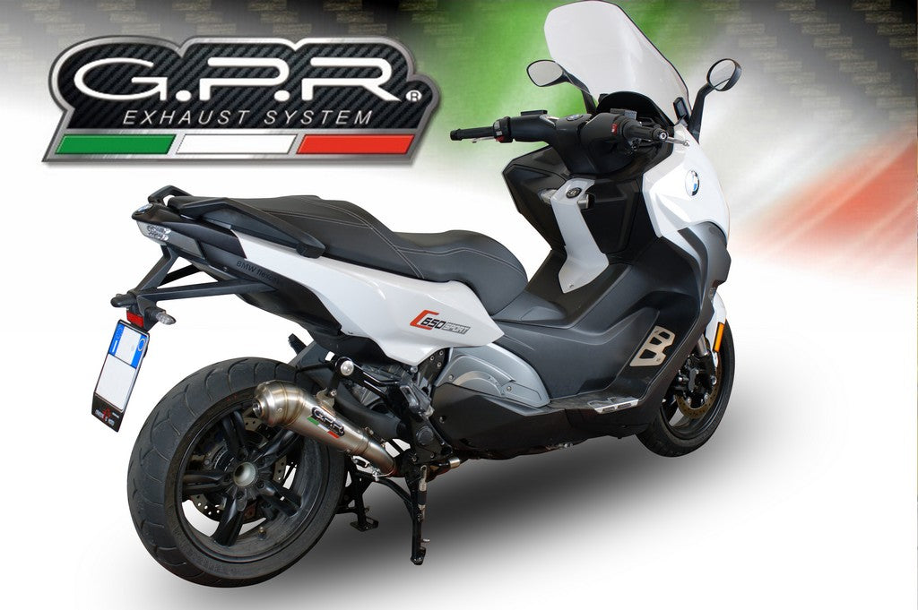 GPR BMW C650 Sport Slip-on Exhaust "Powercone Evo" (EU homologated)