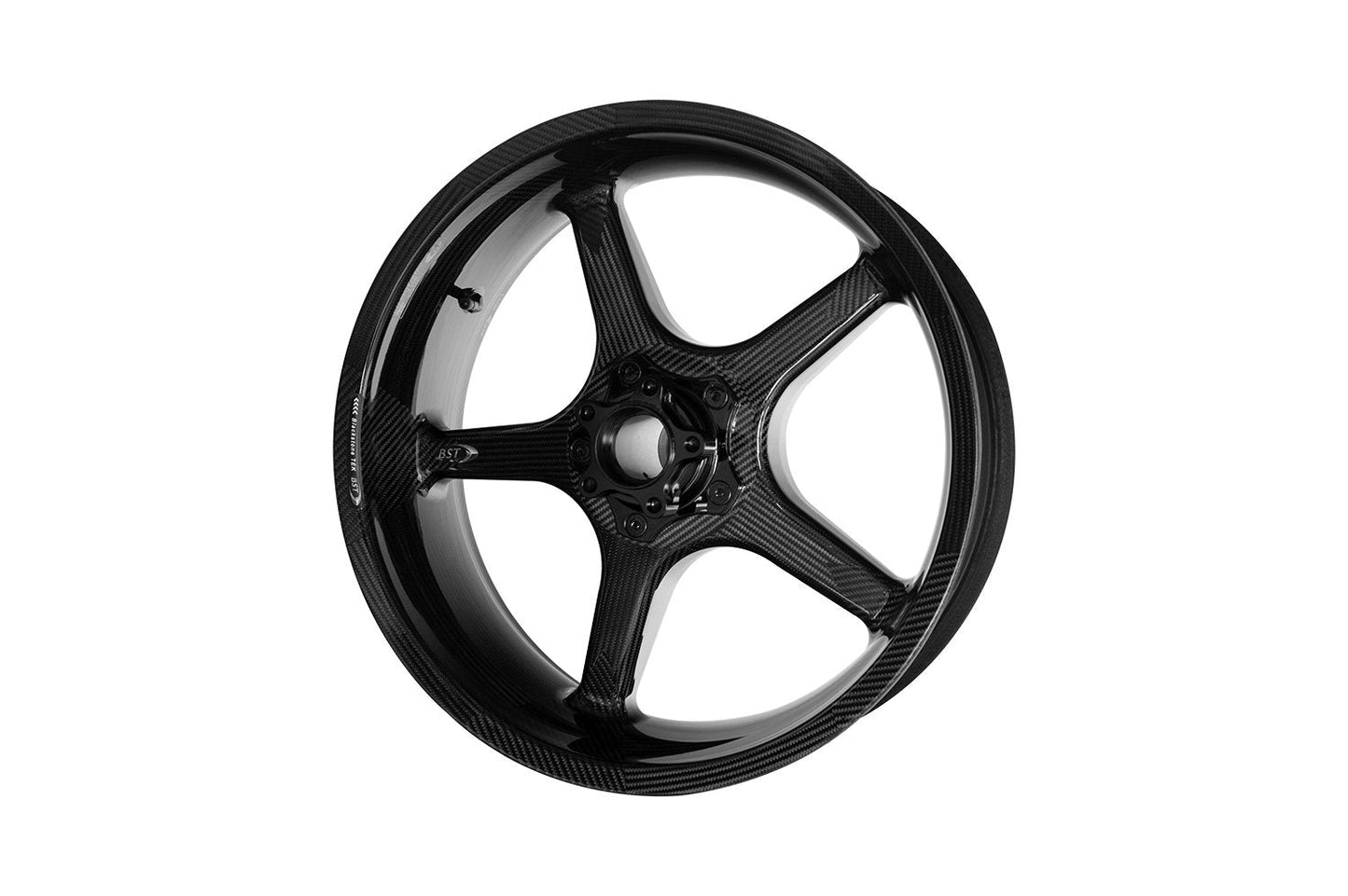 BST Ducati Scrambler Carbon Wheels Set "Twin TEK" (5 straight spokes, black hubs, front & conventional rear)