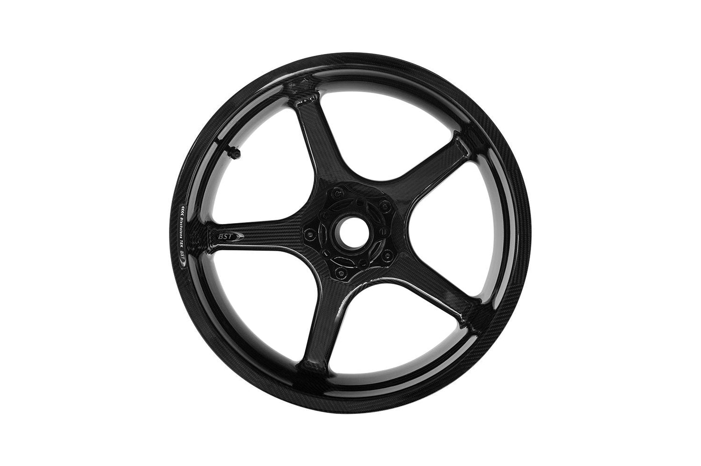 BST Ducati Scrambler Carbon Wheels Set "Twin TEK" (5 straight spokes, black hubs, front & conventional rear)