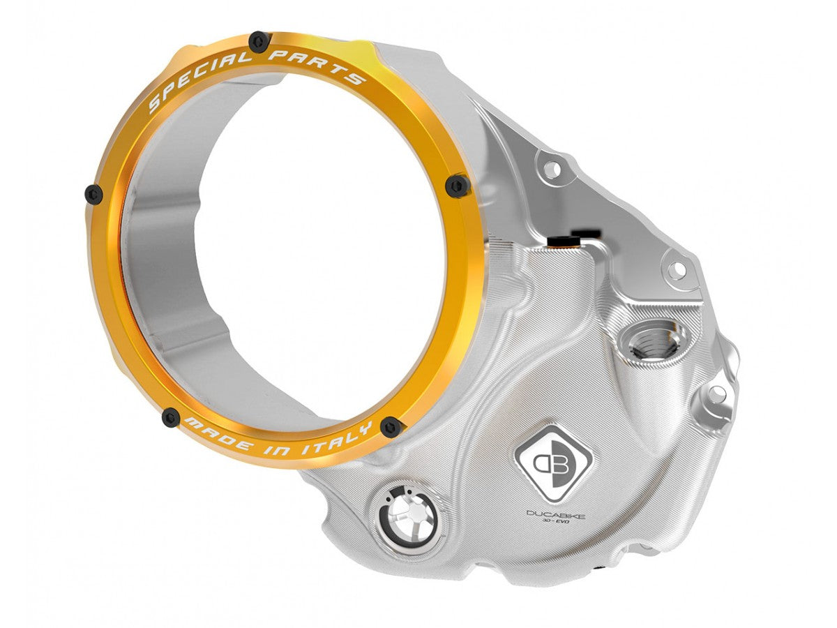 CCDV10 - DUCABIKE Ducati Oil Bath Clear Clutch Cover "3D Evo"