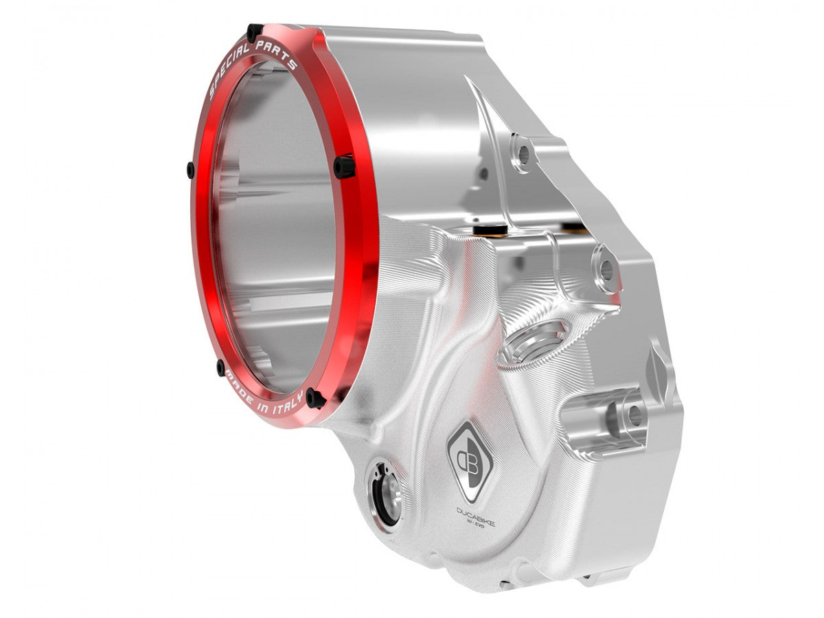 CCDV10 - DUCABIKE Ducati Oil Bath Clear Clutch Cover "3D Evo"