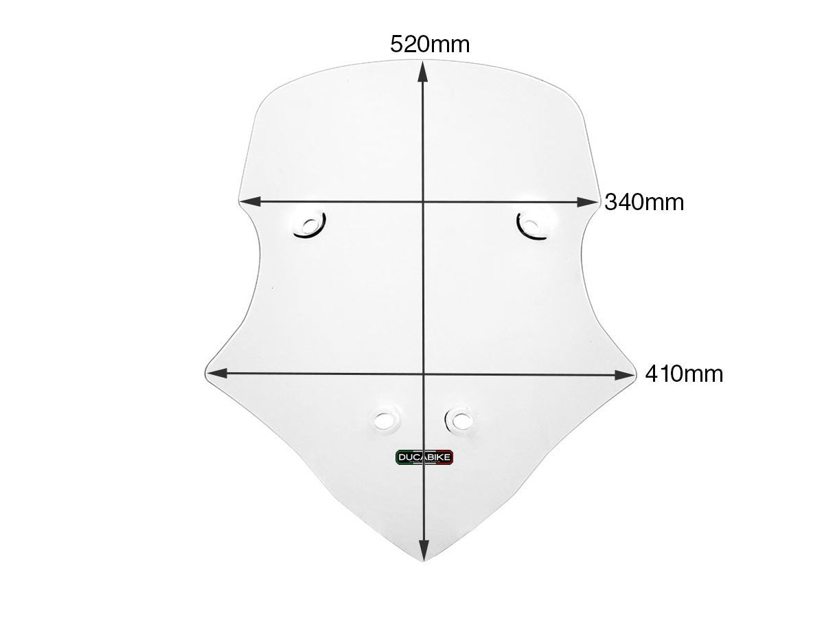 CUP16 - DUCABIKE Ducati Multistrada V4 Wind Screen (intermediate)