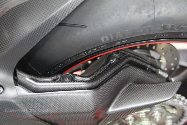 CARBONVANI Ducati Panigale 1199/1299 Carbon Swingarm Wire Cover