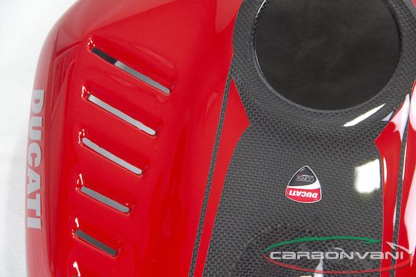 CARBONVANI Ducati Panigale Carbon Fuel Tank Cover (Ullberg version)