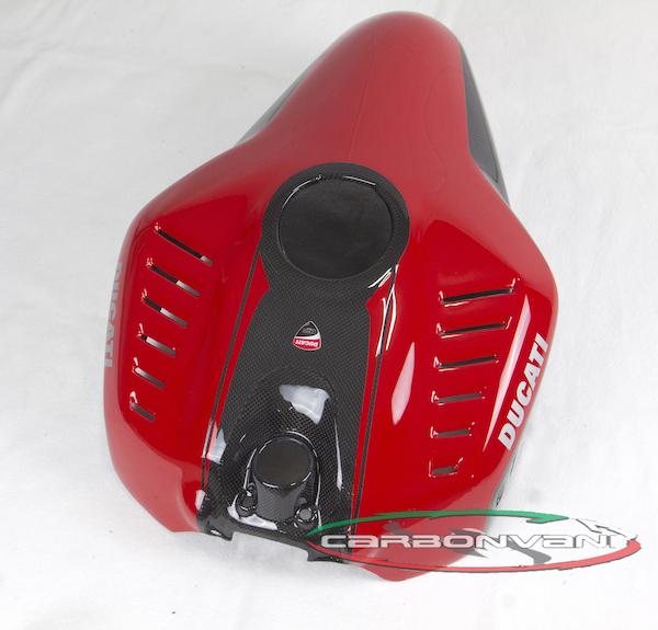 CARBONVANI Ducati Panigale Carbon Fuel Tank Cover (Ullberg version)