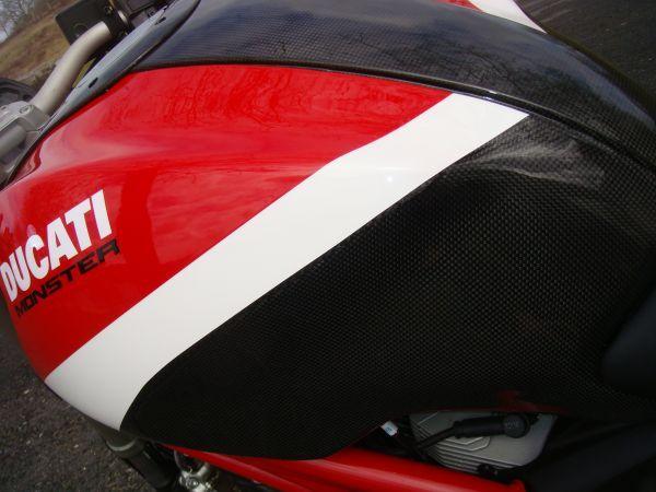 CARBONVANI Ducati Monster 696/796/1100 Carbon Side Tank Panels Kit "Ducati Corse"